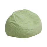 Small Green Dot Kids Bean Bag Chair