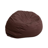 Small Solid Brown Kids Bean Bag Chair