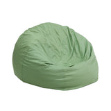 Small Solid Green Kids Bean Bag Chair