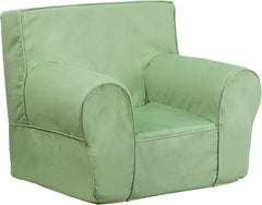 Small Solid Green Kids Chair