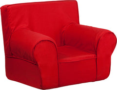 Small Solid Red Kids Chair