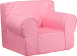 Oversized Solid Light Pink Kids Chair
