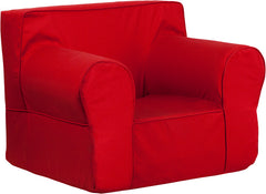 Oversized Solid Red Kids Chair