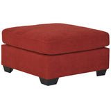 Benchcraft Maier Oversized Accent Ottoman in Sienna Microfiber