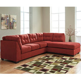 Benchcraft Maier Sectional with Right Side Facing Chaise in Sienna Microfiber