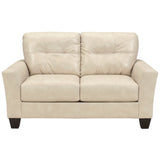 Benchcraft Paulie Loveseat in Taupe DuraBlend