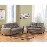 Benchcraft Paulie Living Room Set in Quarry DuraBlend