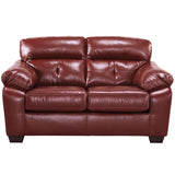 Benchcraft Bastrop Loveseat in Crimson DuraBlend