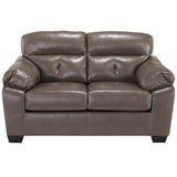 Benchcraft Bastrop Loveseat in Steel DuraBlend