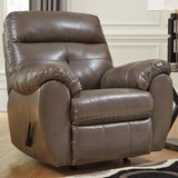 Benchcraft Bastrop Rocker Recliner in Steel DuraBlend