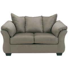 Signature Design by Ashley Darcy Loveseat in Cobblestone Fabric