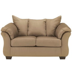 Signature Design by Ashley Darcy Loveseat in Mocha Fabric