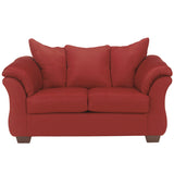 Signature Design by Ashley Darcy Loveseat in Salsa Fabric