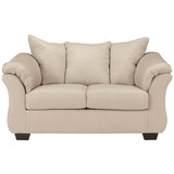 Signature Design by Ashley Darcy Loveseat in Stone Fabric