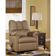 Signature Design by Ashley Darcy Rocker Recliner in Mocha Fabric