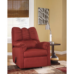 Signature Design by Ashley Darcy Rocker Recliner in Salsa Fabric