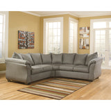 Signature Design by Ashley Darcy Sectional in Cobblestone Fabric