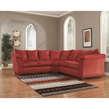 Signature Design by Ashley Darcy Sectional in Salsa Fabric