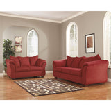Signature Design by Ashley Darcy Living Room Set in Salsa Fabric