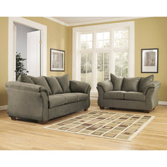 Signature Design by Ashley Darcy Living Room Set in Sage Fabric