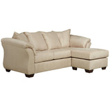 Signature Design by Ashley Darcy Sofa Chaise in Stone Microfiber