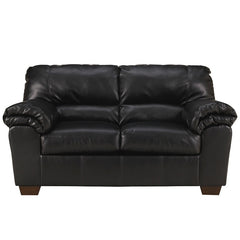 Signature Design by Ashley Commando Loveseat in Black Leather