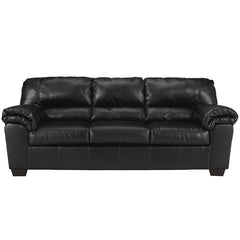 Signature Design by Ashley Commando Sofa in Black Leather