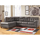 Signature Design by Ashley Alliston Sectional with Left Side Facing Chaise in Gray DuraBlend