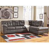 Signature Design by Ashley Alliston Sectional with Right Side Facing Chaise in Gray DuraBlend