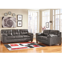 Signature Design by Ashley Alliston Living Room Set in Gray DuraBlend