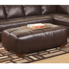 Signature Design by Ashley Fairplay Oversized Accent Ottoman in Mahogany DuraBlend