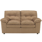 Signature Design by Ashley Mercer Loveseat in Mocha Fabric