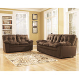 Signature Design by Ashley Mercer Living Room Set in Cafe Fabric