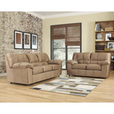 Signature Design by Ashley Dominator Living Room Set in Mocha Fabric