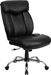 HERCULES Series 400 lb. Capacity Big & Tall Black Leather Executive Swivel Office Chair