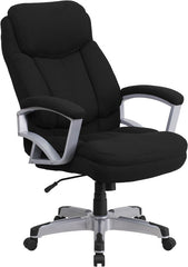 HERCULES Series 500 lb. Capacity Big & Tall Black Fabric Executive Swivel Office Chair