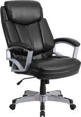 HERCULES Series 500 lb. Capacity Big & Tall Black Leather Executive Swivel Office Chair