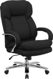 HERCULES Series 24/7 Intensive Use, Multi-Shift, Big & Tall 500 lb. Capacity Black Fabric Executive Swivel Chair with Loop Arms