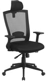 High Back Black Mesh Executive Swivel Office Chair with Back Angle Adjustment