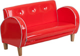 Kids Red Loveseat