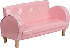 Kids Pink Loveseat