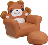 Kids Bear Rocker Chair and Footrest