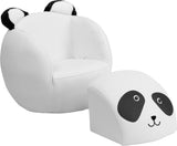 Kids Panda Chair and Footstool