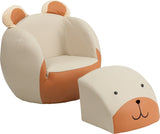 Kids Bear Chair and Footstool