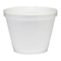 DART 6 OZ WHITE FOAM SQUAT FOOD CONTAINER Stock Number  6SJ12