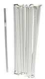 WB  Plastic Giant (Jumbo) Straws Individually Wrapped 10-1/4", Clear, 500 per Box