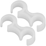 White Plastic Ganging Clips - Set of 2