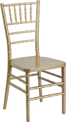 HERCULES PREMIUM Series Gold Resin Stacking Chiavari Chair