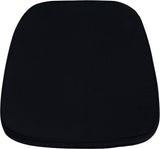 Soft Black Fabric Chiavari Chair Cushion