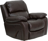 Brown Leather Rocker Recliner